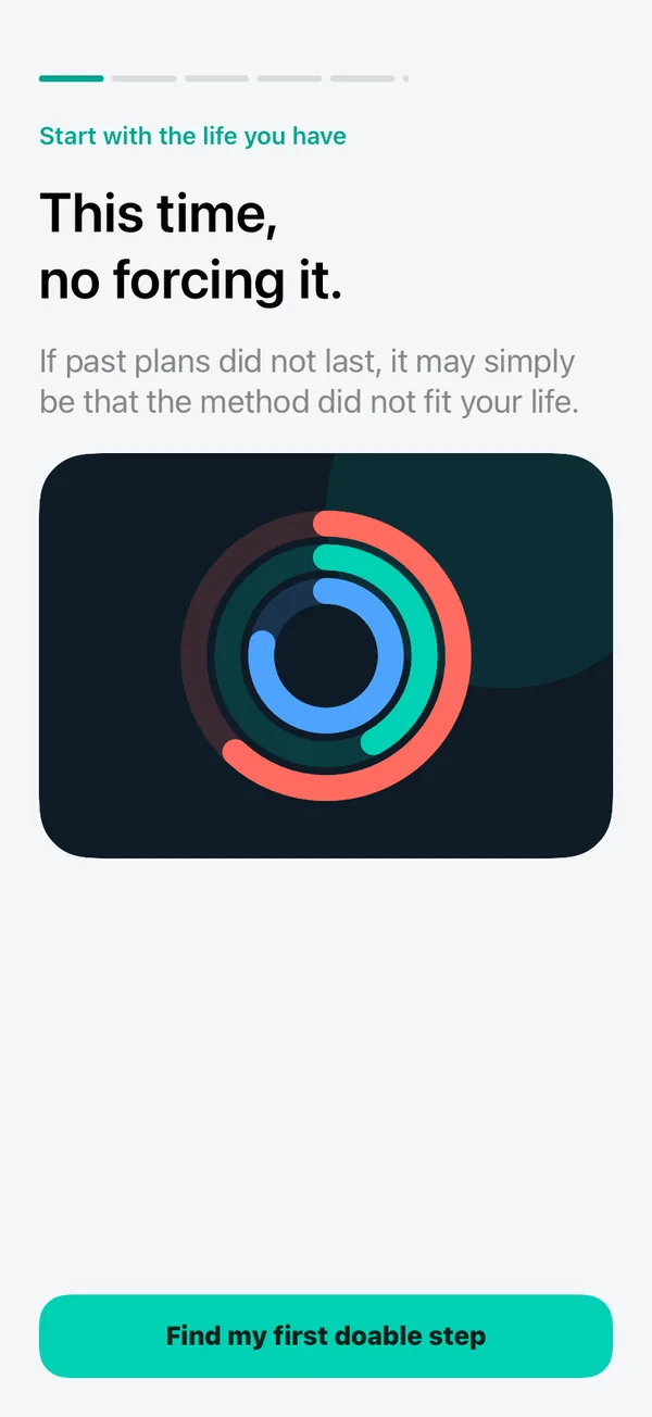 Onboarding opening screen